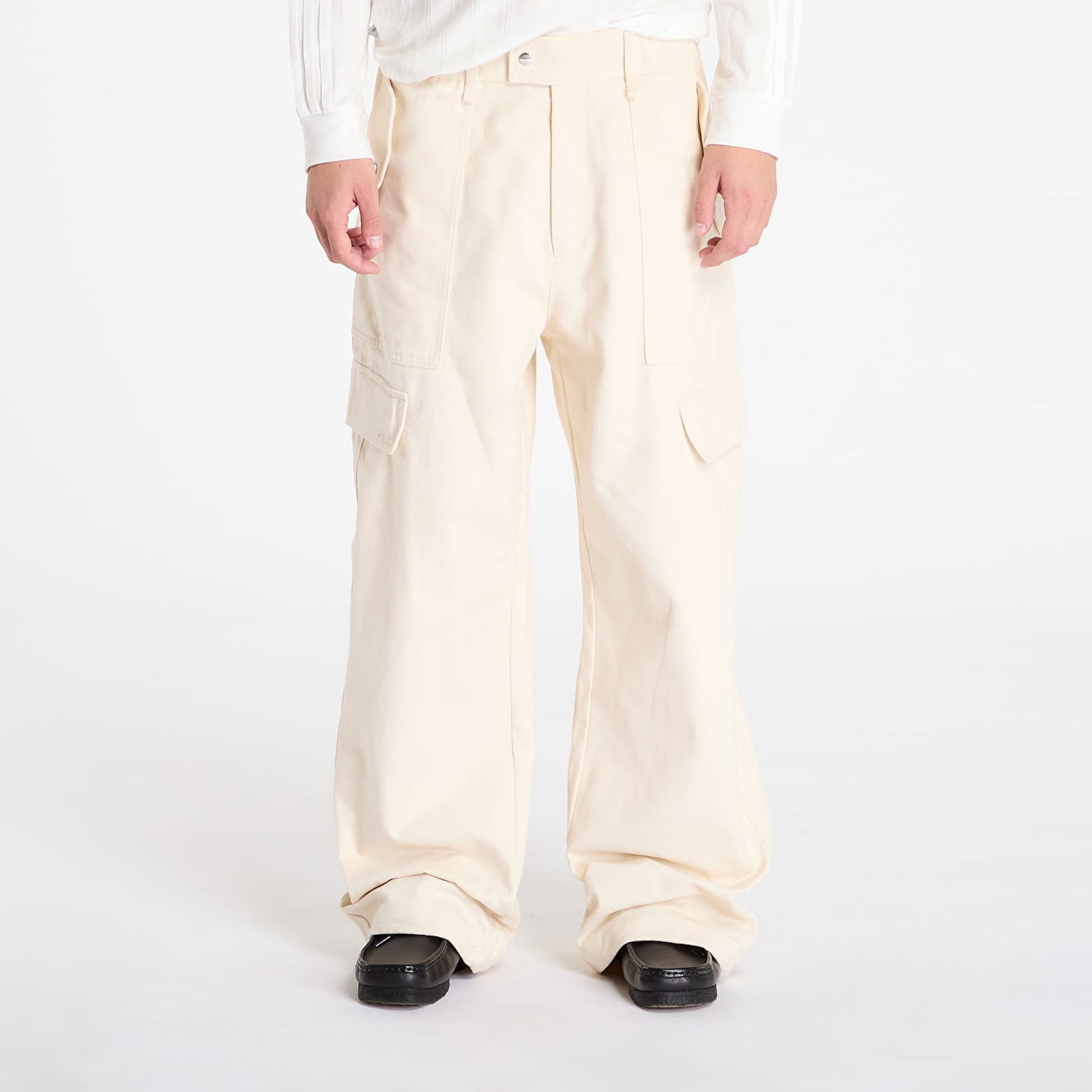 Cargo nohavice adidas Originals Wales Bonner x Cargo Pant Wonder Béžová | JE5973, 0