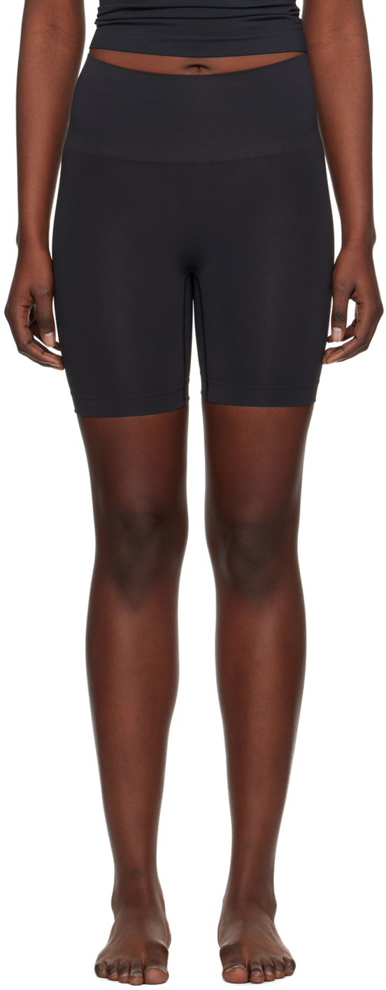 Nohavičky SKIMS SKIMS Seamless Sculpt Mid Thigh Shorts Čierna | SH-HWS-0188, 0