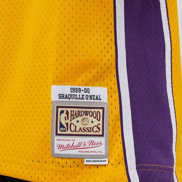 Dres Mitchell & Ness Los Angeles Lakers Shaquille O'neal Swingman Jersey Žltá | SMJYGS18179-LALLTGD99SON, 3