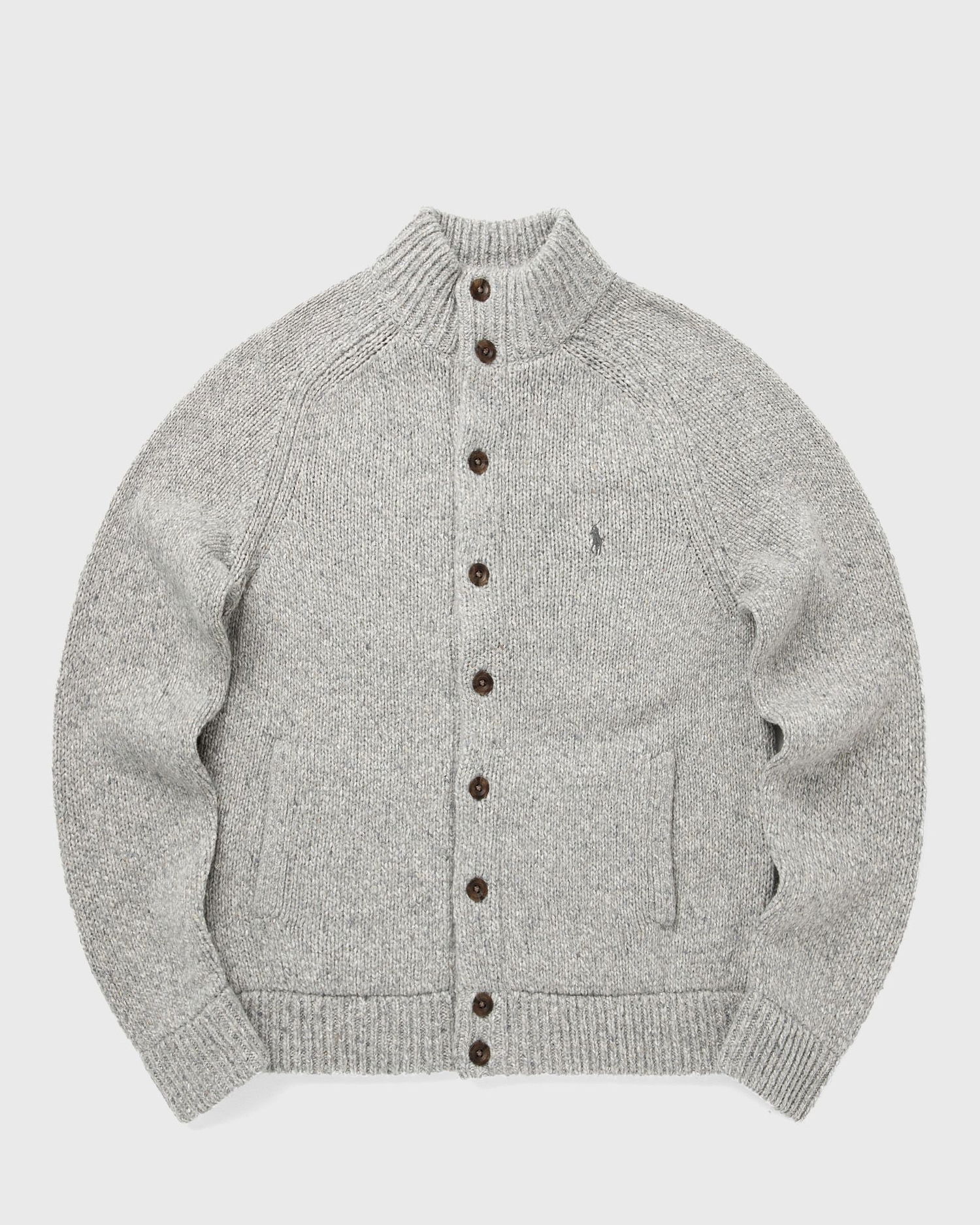 Sveter Polo by Ralph Lauren Knitted Button-Front Mock Neck Cardigan Šedá | 710979109002, 0