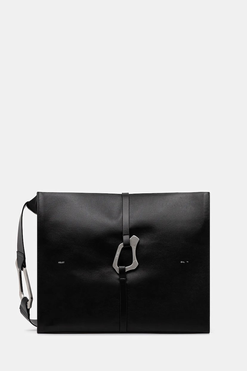 Taška cez rameno HELIOT EMIL Heliot Emil Leather Shoulder Bag Čierna | AW25.15.44.L03.BLK01.CO