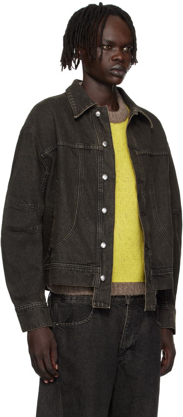 Bunda Eckhaus Latta Eckhaus Latta 'El Jacket Redux' Denim Jacket Čierna | 1224-EL-PF25-S, 1
