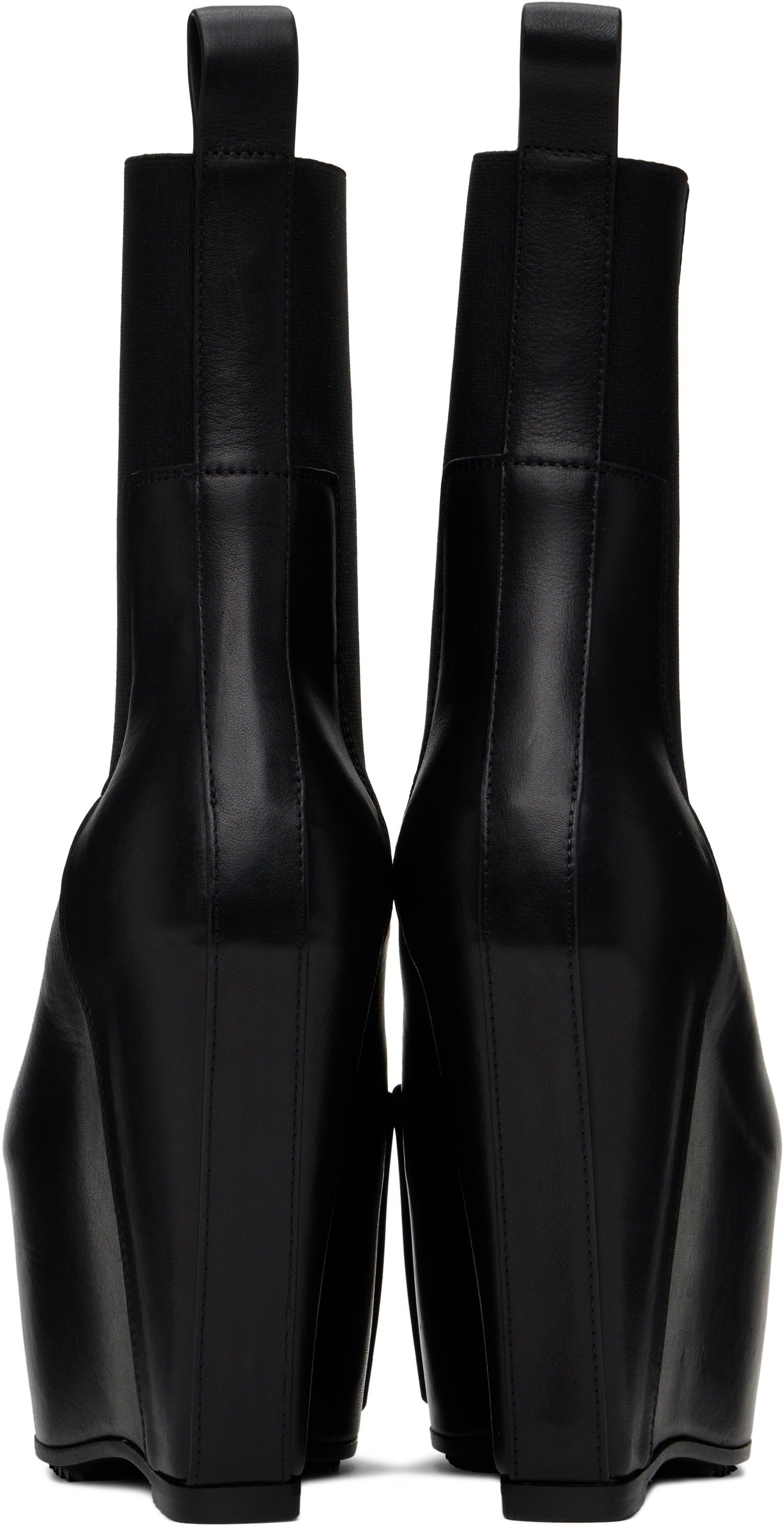 Oblečenie Rick Owens Rick Owens Porterville Grilled Wedge Beatle Chelsea Boots Čierna | RR02D6848 LOOGR, 1