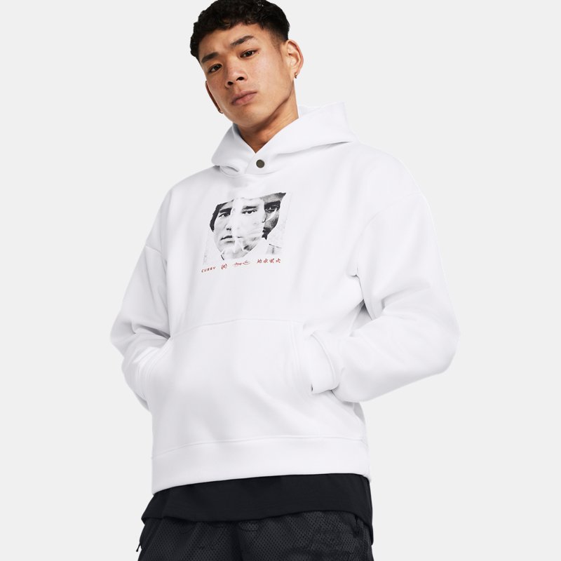 Mikina Under Armour Curry x Bruce Lee Hoodie Biela | 1384264-100, 0