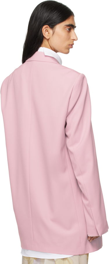 Kabáty Dries Van Noten Dries Van Noten Wool Double-Breasted Blazer Ružová | 242-010406-9146, 2