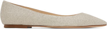 Doplnky Jimmy Choo Jimmy Choo Romy Glitter Ballerina Flats Béžová | ROMY FLAT DGZ, 0