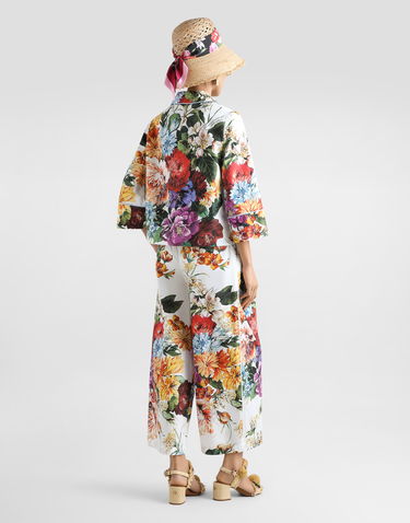Košeľa Dolce & Gabbana Dolce & Gabbana Flower-Bouquet Print Poplin Shirt Biela | F5T65THS5TRHA5PC, 2