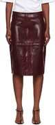 Róhe Snake Leather Midi Skirt