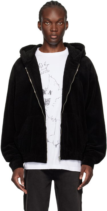 Mikina We11done We11done Zip-Up Hooded Jacket Čierna | WD-JP2-24-083-M-BK, 0