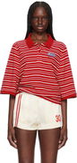 Martine Rose Shrunken Striped Polo