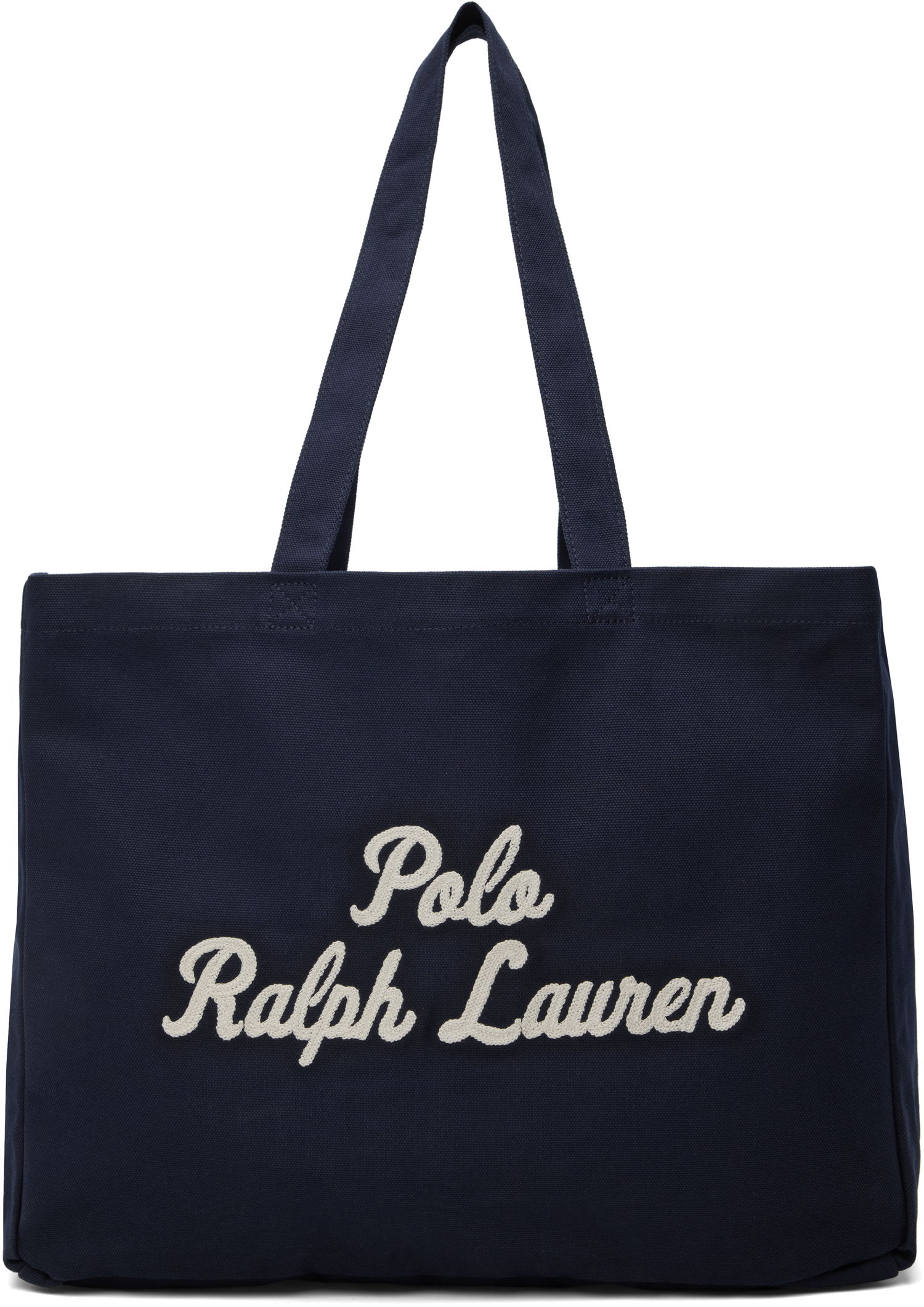 Tote bag Polo by Ralph Lauren Ralph Lauren Embroidered Canvas Tote Bag Navy | 405945884001, 0