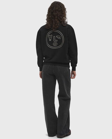 Sveter ØLÅF Olaf Face Crewneck Sweatshirt, Size L Čierna | W990204-BLACK-CEMENT, 1