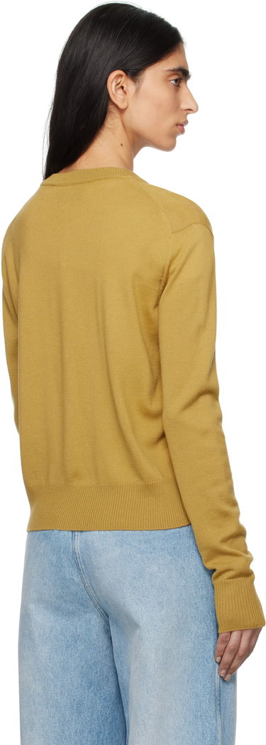 Sveter AMI AMI Paris Ami de Coeur Wool Cardigan Žltá | FKC221.KN0025, 2