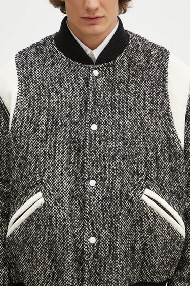 Bomber bunda KENZO WOOL VARSITY JACKET Metalická | FE65BL1489OX.99, 4