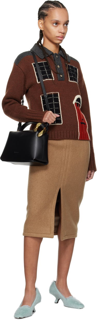 Oblečenie JW Anderson Burgundy JWA Corner Bag Hnedá | HB0557-LA0351, 3