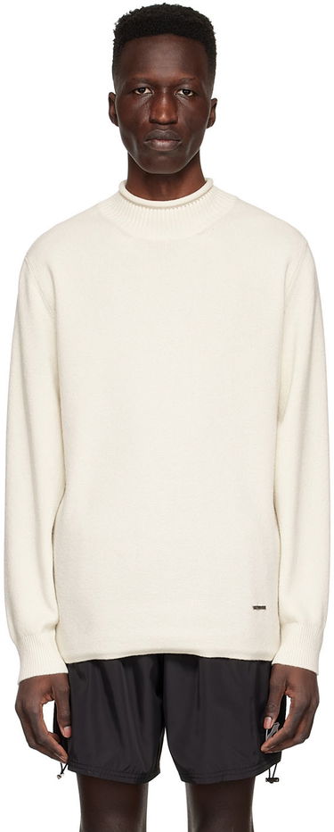 Sveter We11done Cashmere Mock Neck Sweater Biela | WD-KT1-22-653-U-IV, 0