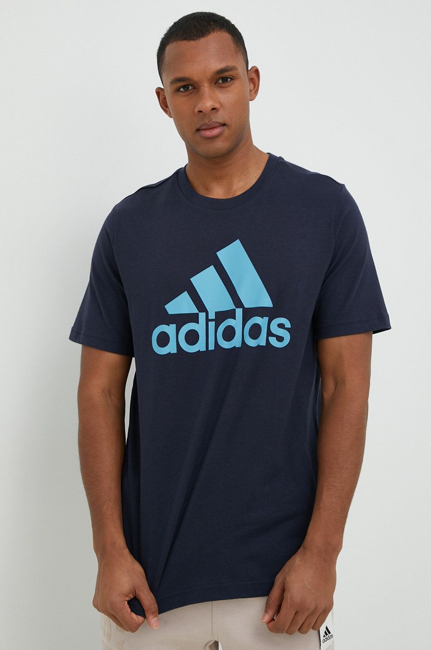 Tričko adidas Performance Cotton Tee Navy | IC9354, 0