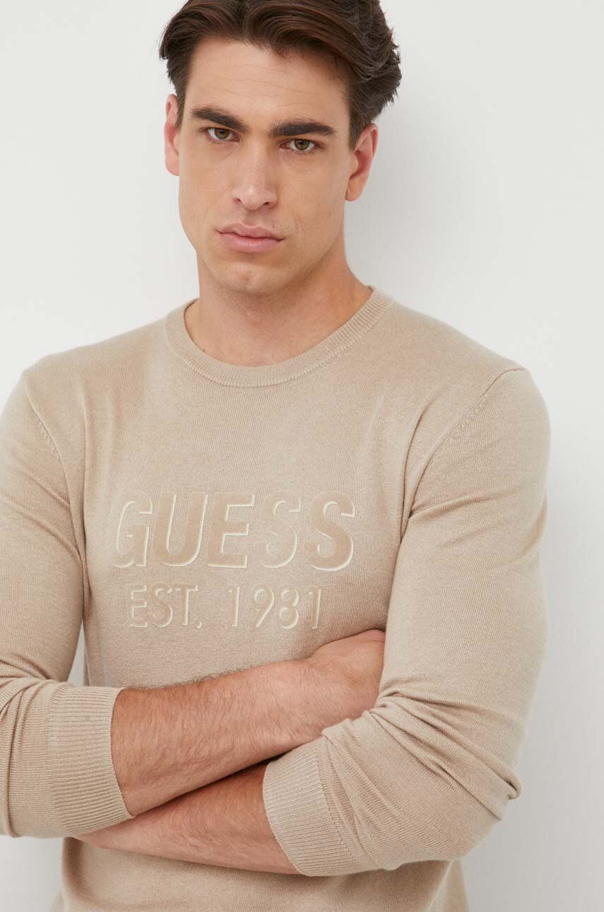 Sveter GUESS Sweater Béžová | M3YR03.Z3052, 0