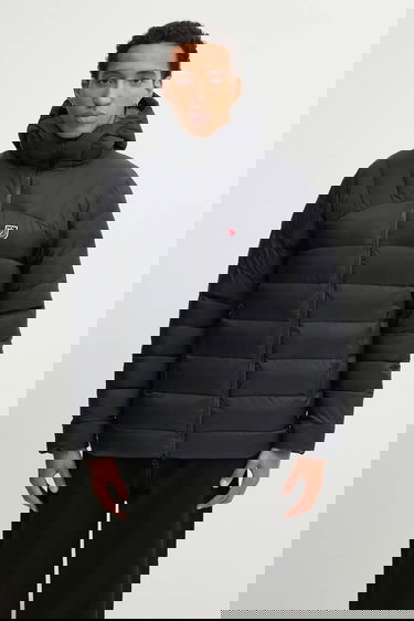 Prešívaná bunda FJÄLLRÄVEN Expedition Hooded Puffer Jacket Čierna | F12500152, 0