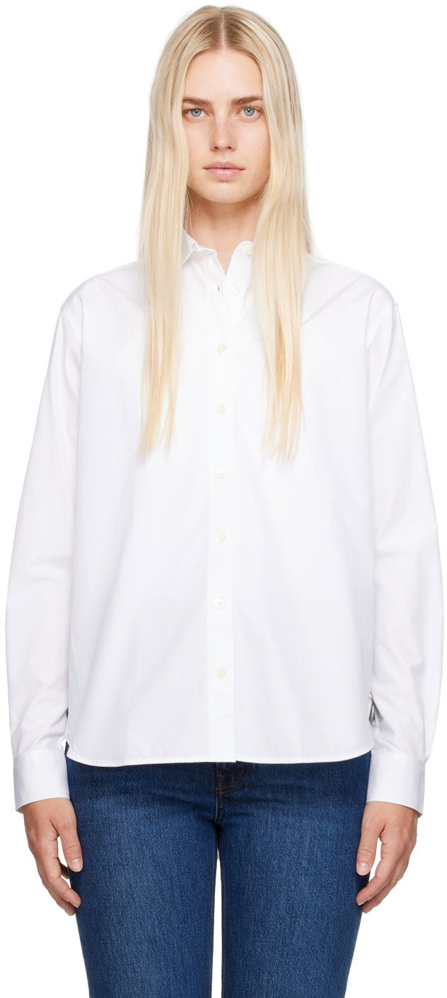 Košeľa TOTEME TOTEME Signature Long Sleeve Shirt Biela | 223-708-710