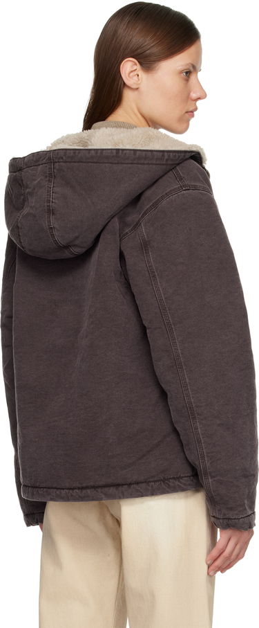 Bomber bunda Carhartt WIP Work In Progress Hooded Mitch Bomber Jacket Hnedá | I036317 33H0J, 2