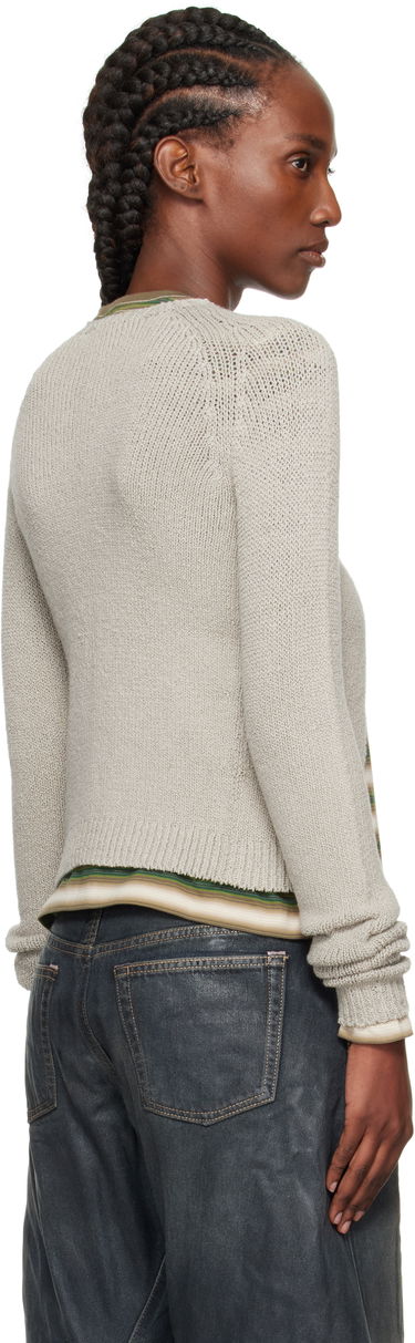 Sveter Acne Studios Acne Studios Button-Up Cardigan Šedá | A60592-, 2