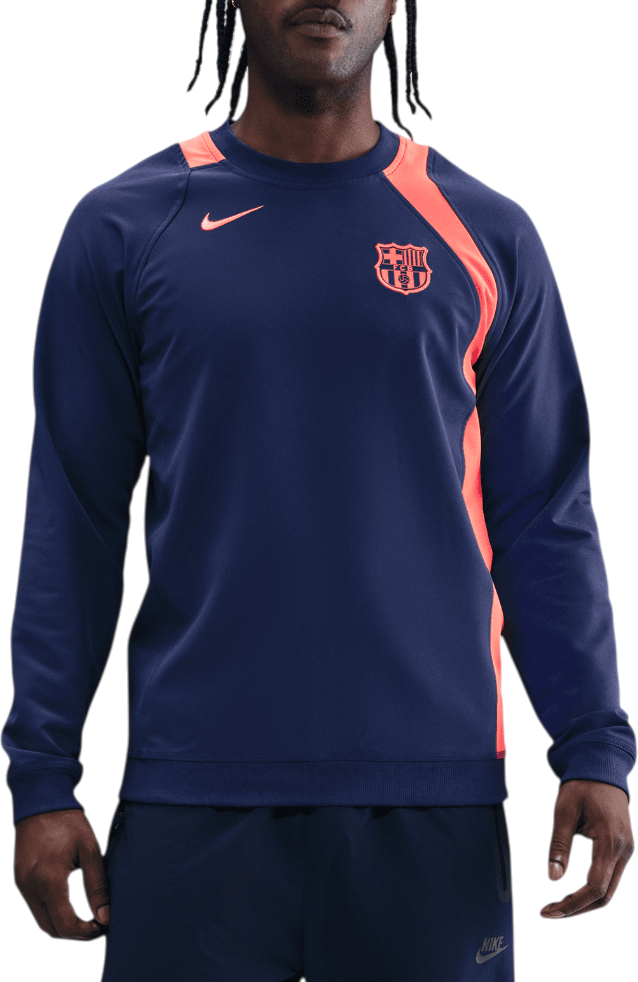 Mikina Nike FC Barcelona Soccer Crew-Neck Top Navy | hq9778-410