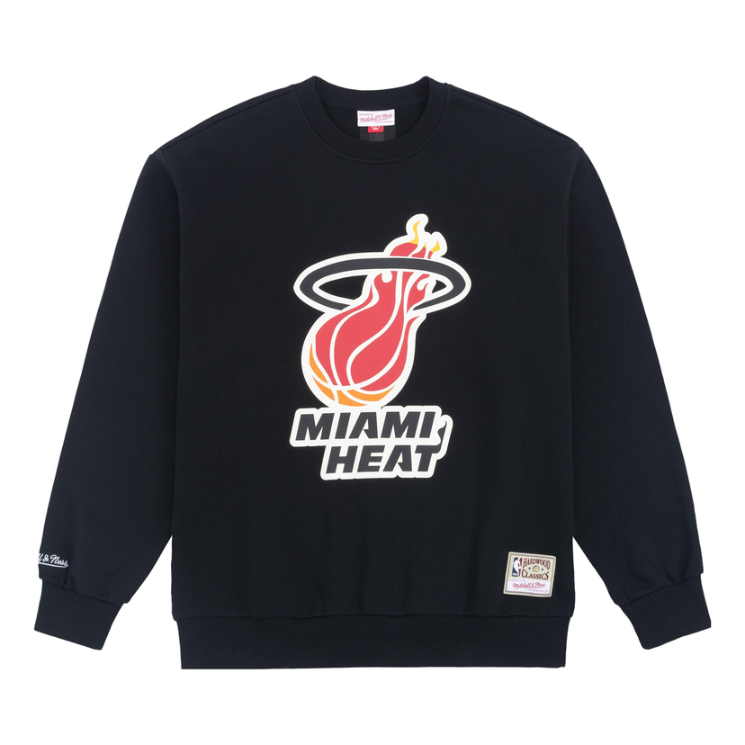 Mikina Mitchell & Ness NBA Miami Heat Logo Sweatshirt Čierna | MNJYFWHD23092002-BLACK