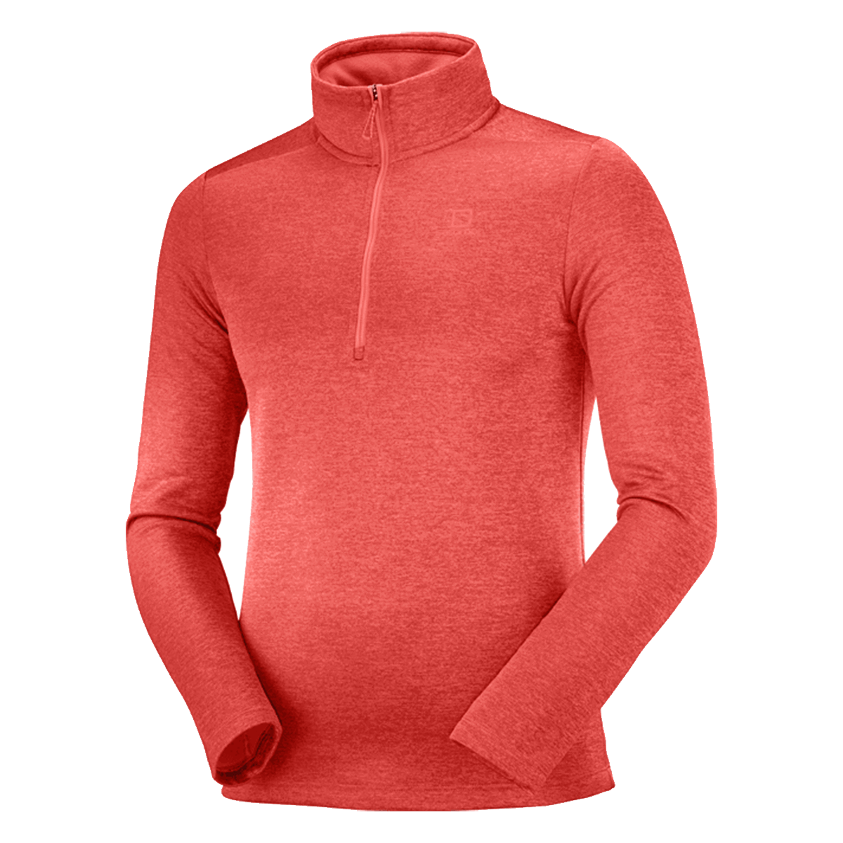 Mikina Salomon TRANSITION Half-Zip Mid-Layer Long Sleeve Top Červená | LC1675900, 0