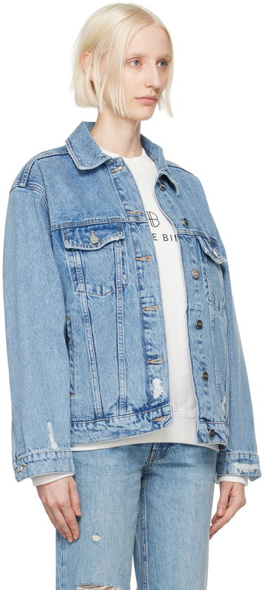 Bunda Anine Bing Rory Oversized Denim Jacket Modrá | A-01-7052-435, 1