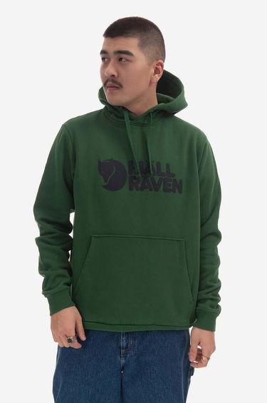 Mikina FJÄLLRÄVEN Hoodie With Print Zelené | F84144.678, 0