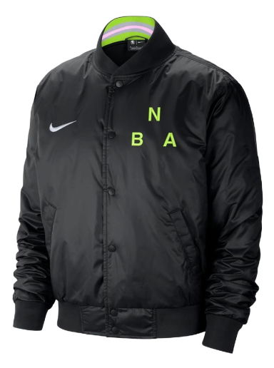 Bomber bunda Nike NBA Team 31 Courtside Lightweight Jacket Čierna | DR9074-010