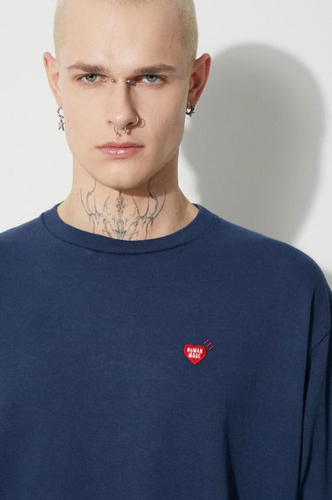 Tričko Human Made Graphic Long Sleeve T-Shirt Modrá | HM26CS009, 4
