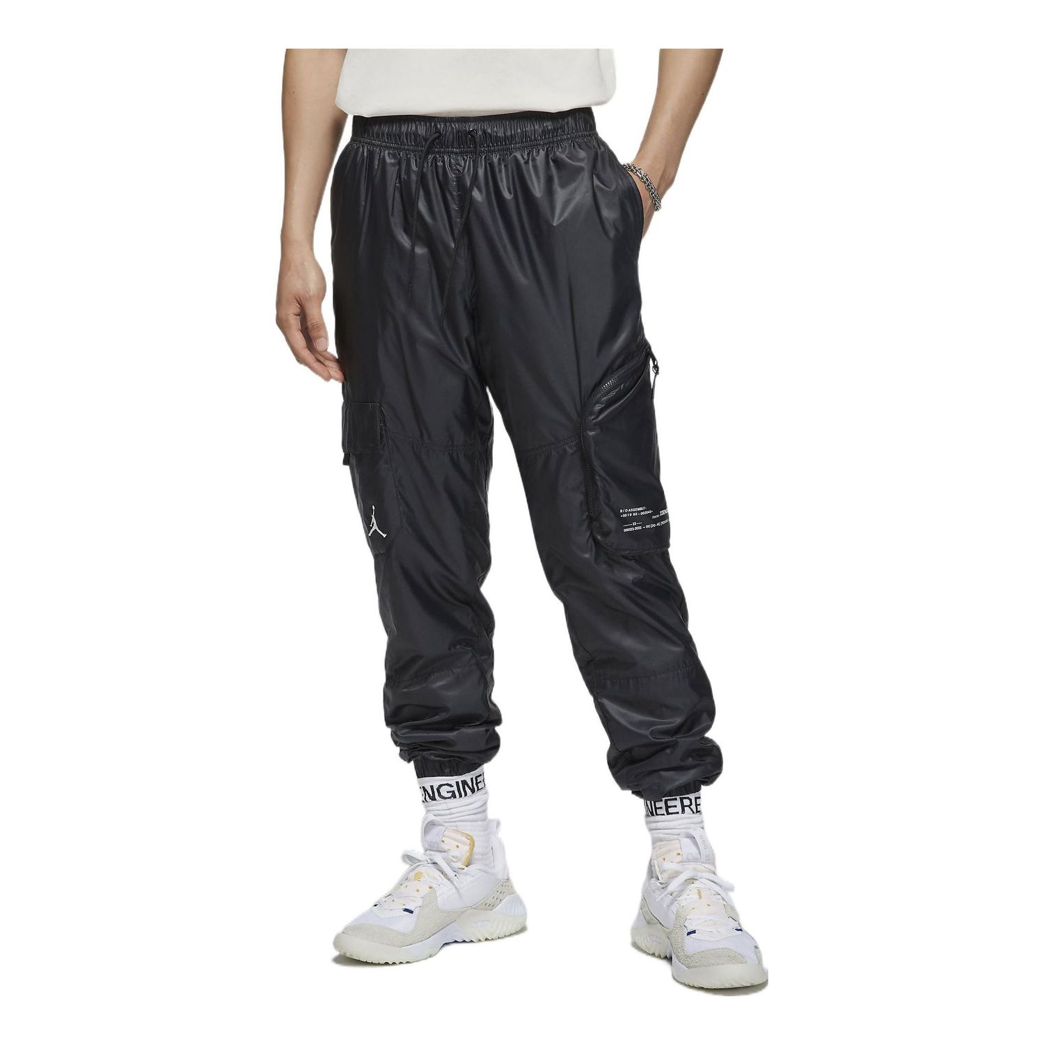 Cargo nohavice Jordan Solid Color Logo Casual Pants Čierna | DM1866-010, 0