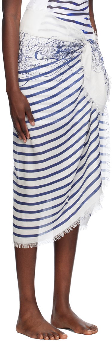 Šál Jean Paul Gaultier Jean Paul Gaultier Calligraphy Marinière Cover-Up Rôznofarebný | 24/30-U-JU025-C545-0150, 1