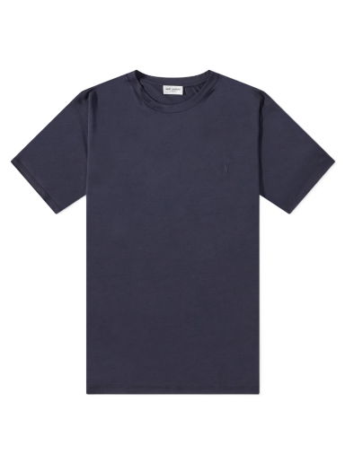 Tričko Saint Laurent YSL Logo Tee Navy | 737953Y36HA-4010