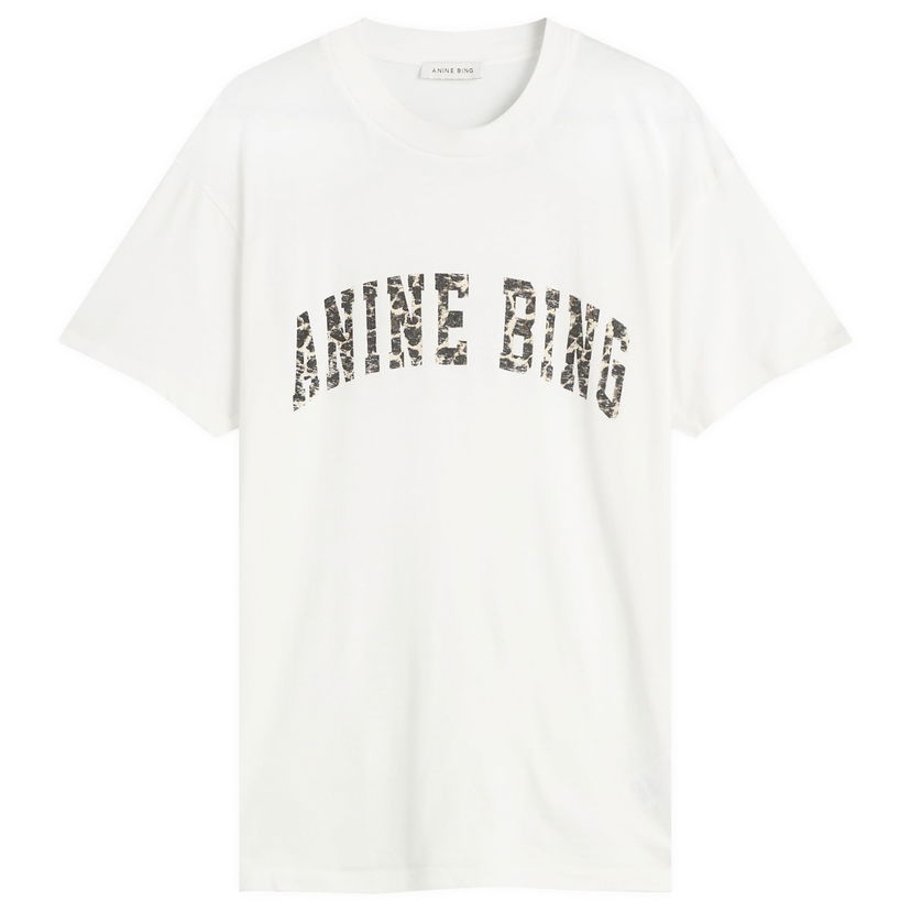 Tričko Anine Bing Anine Bing Walker T-Shirt, Size X-Small Biela | A-08-12128-IVY1