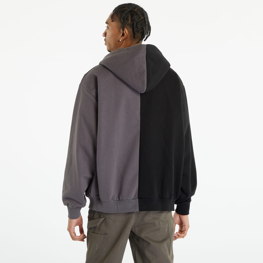 Mikina Karl Kani Chest Signature Split OS Full-Zip Hoodie Šedá | KM231-002-2, 1