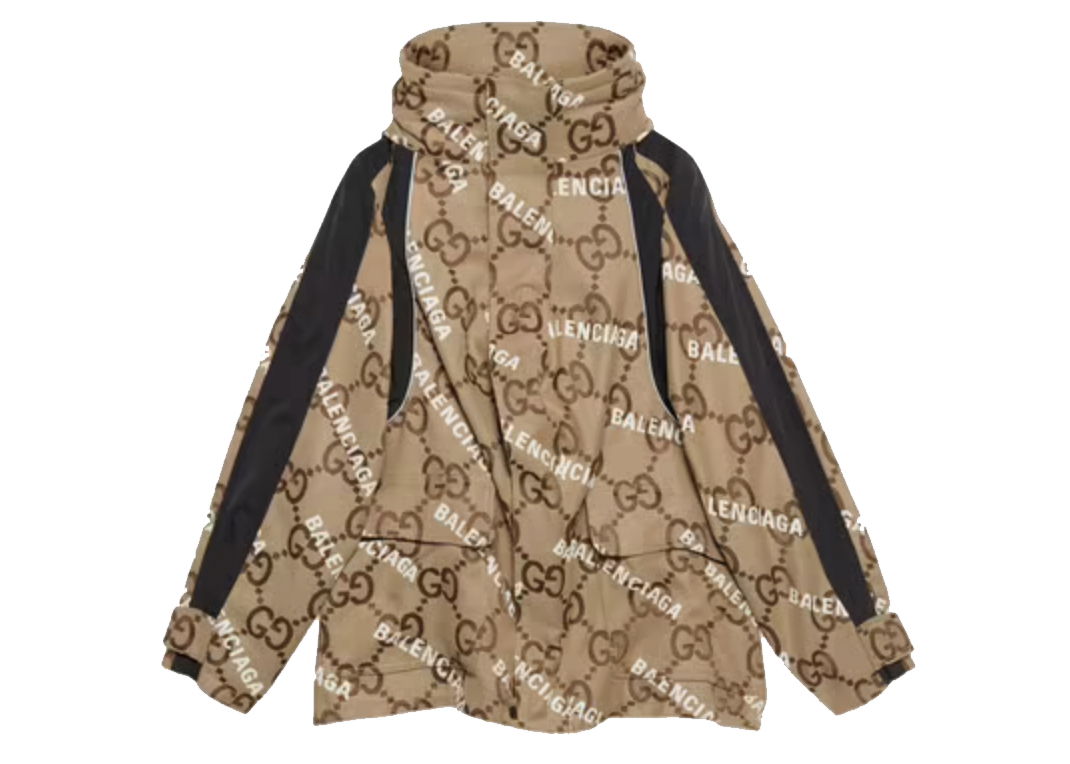 Bunda Gucci Balenciaga x The Hacker Project Jumbo GG Jacket Beige/Ebony Béžová | 676426 ZAH7K 9692, 0