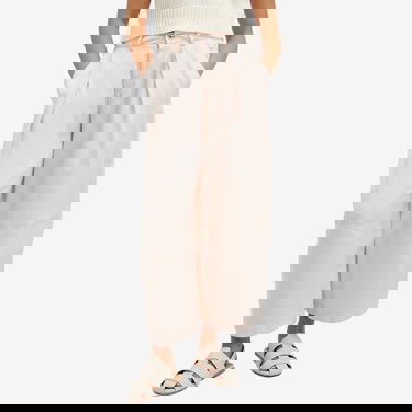 Nohavice YMC Deadbeat Linen Trousers XX-Small Béžová | Q4WMK-60, 2