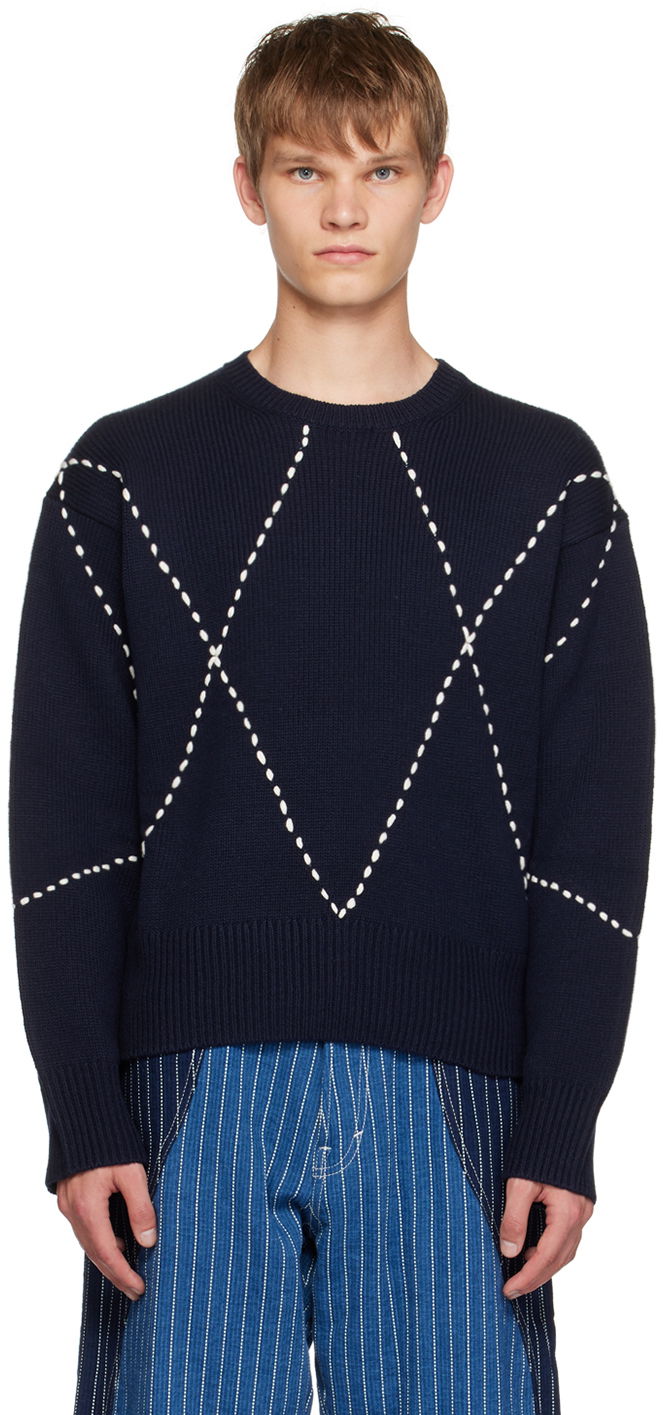 Paris Sashiko Stitch Sweater