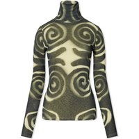Tričko Nanushka Long Sleeve Josa Sprial Top Zelené | NW24RSTP01999, 1