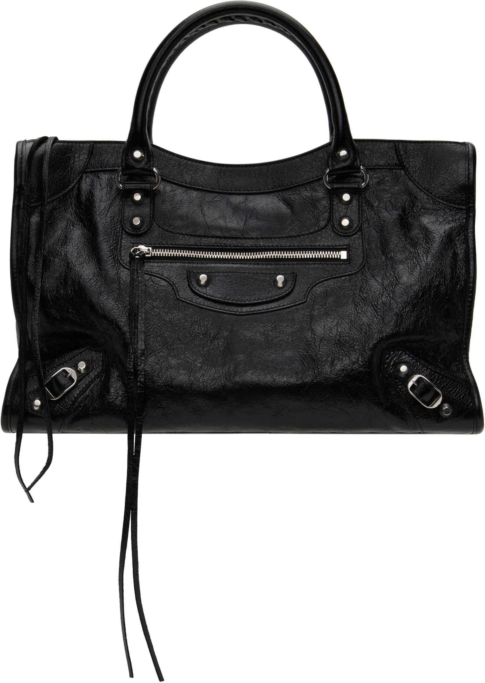 Black 'Le City' Leather Handbag