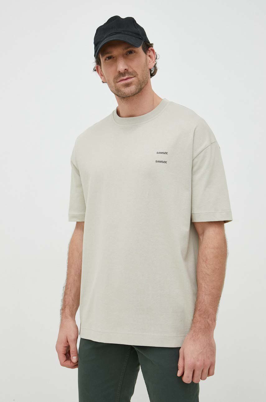 Tričko Samsoe Samsoe Joel T-Shirt Béžová | M22300126, 0