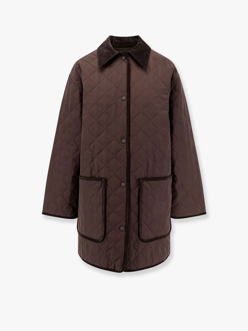 Prešívaná bunda TOTEME Quilted Jacket by Toteme Hnedá | 241WRO1022FB0169040