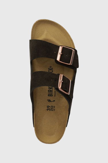 Tenisky a topánky Birkenstock Birkenstock Arizona Suede Slides Hnedá | 1027083, 3