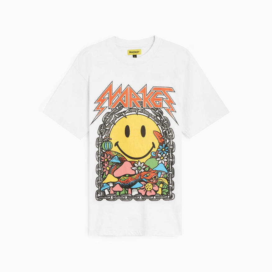 Tričko MARKET Iron Tee Biela | 399001064-2, 0