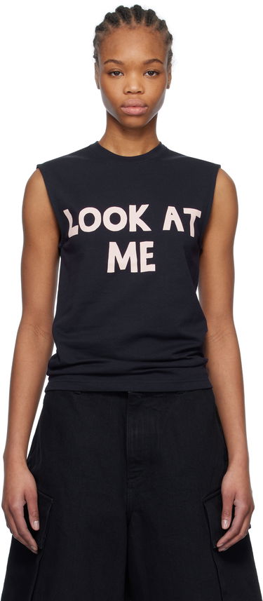 Tielko JW Anderson JW Anderson 'Look At Me' Printed Tank Top Čierna | JO0264-PG1510, 0