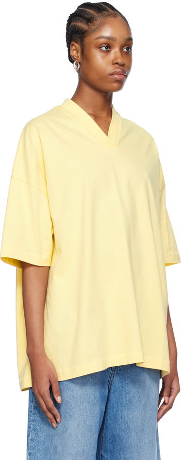 Tričko Fear of God ESSENTIALS V-Neck T-Shirt Žltá | 125SP244211F, 1