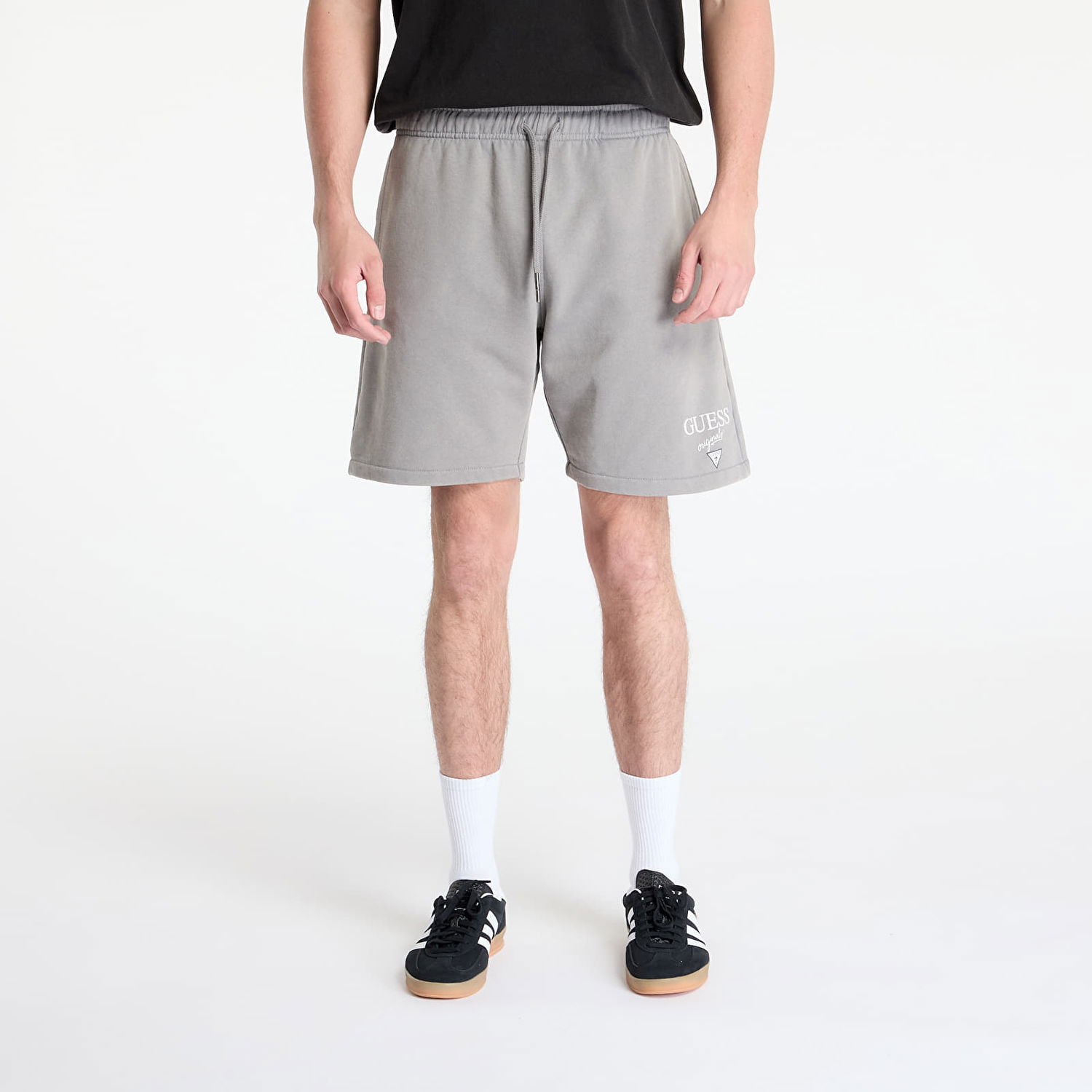 Šortky GUESS GUESS Originals Jogger Shorts Šedá | M5GD50KCPR1-FJ2J, 0